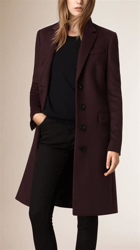 burberry wool coat light purple|Burberry wool and cashmere coat.